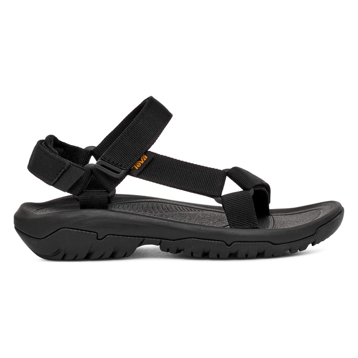 Teva Hurricane XLT2 women's sandal in Black, side view