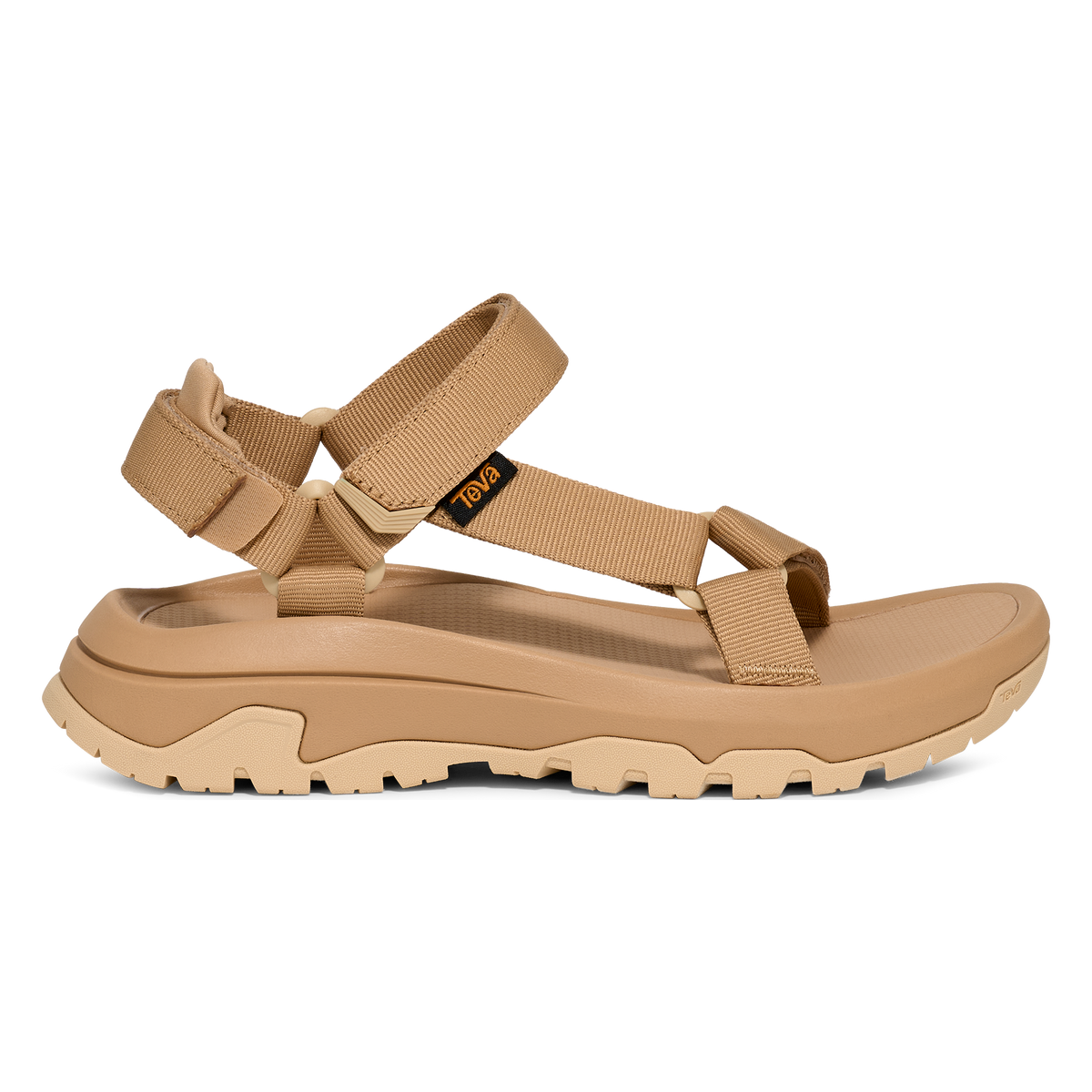 Teva Hurricane XLT3 women's sandal in Tan, side view