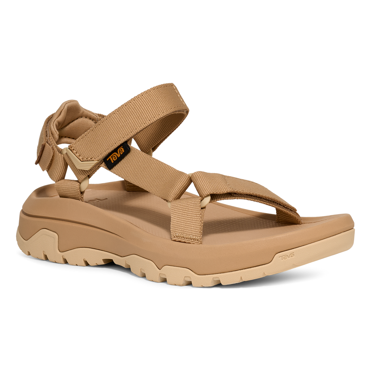 Teva Hurricane XLT3 women's sandal in Tan, angle view