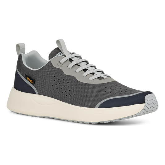 Teva Hydratrek Fairwind men's boat shoe in Dark Gull Grey/Black, angle view