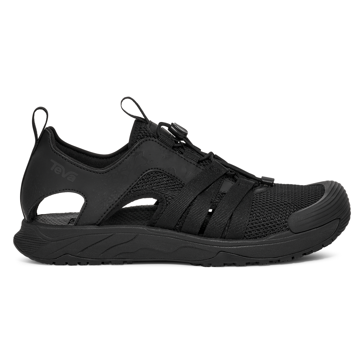 Teva Hydratrek Sandal CT men's closed-toe water sandal in Black, side view