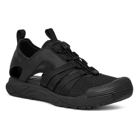Teva Hydratrek Sandal CT men's closed-toe water sandal in Black, angle view