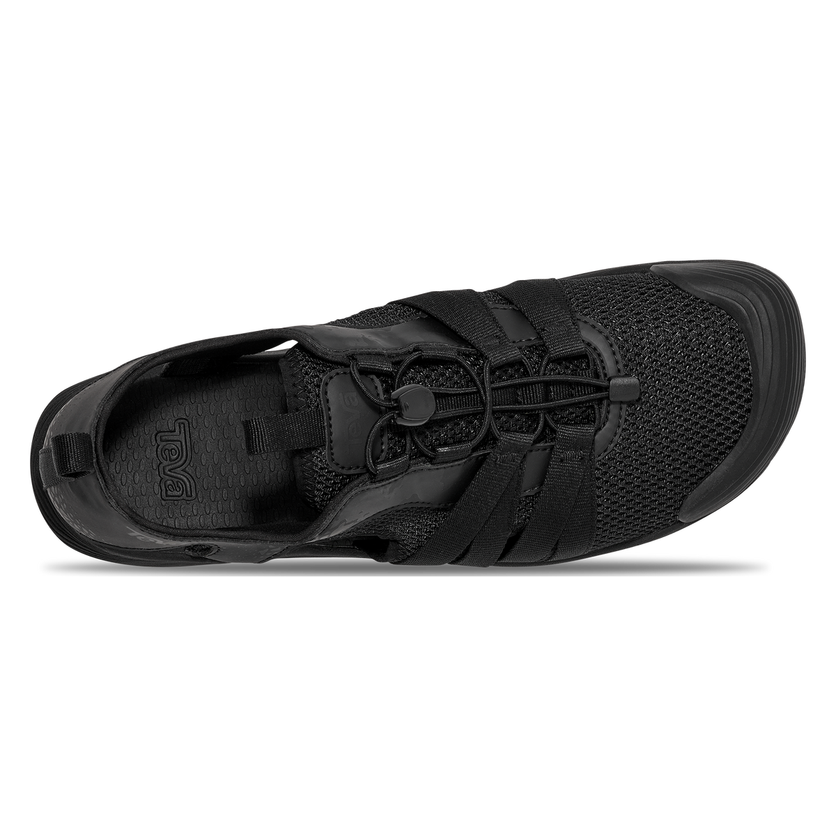 Teva Hydratrek Sandal CT men's closed-toe water sandal in Black, top view