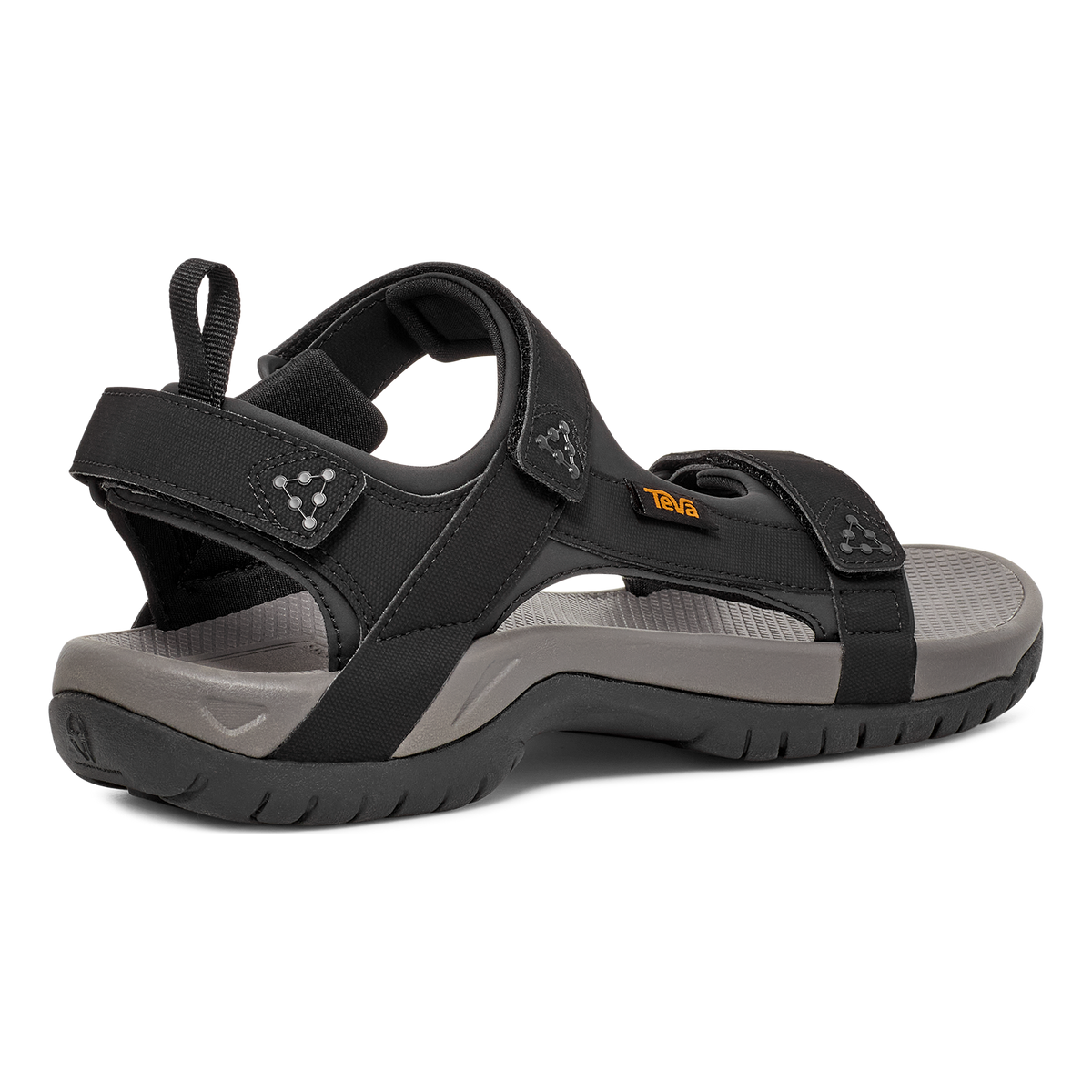 Teva Meacham men's sandal in Black, back angle