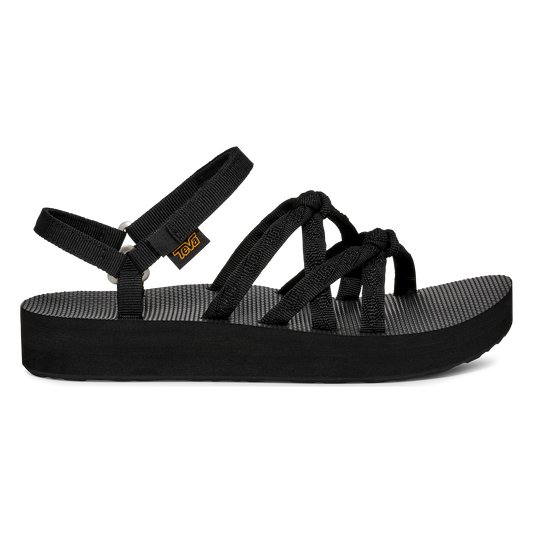 Teva Midform Kena Slim women's sandal in Black, side view