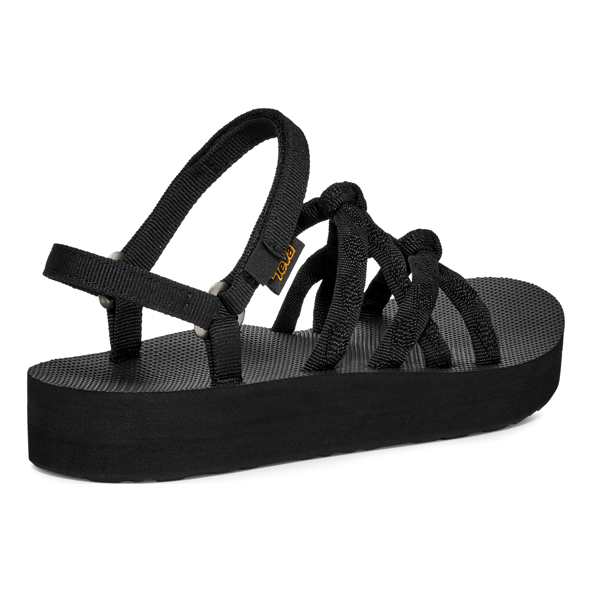 Teva Midform Kena Slim women's sandal in Black, back angle