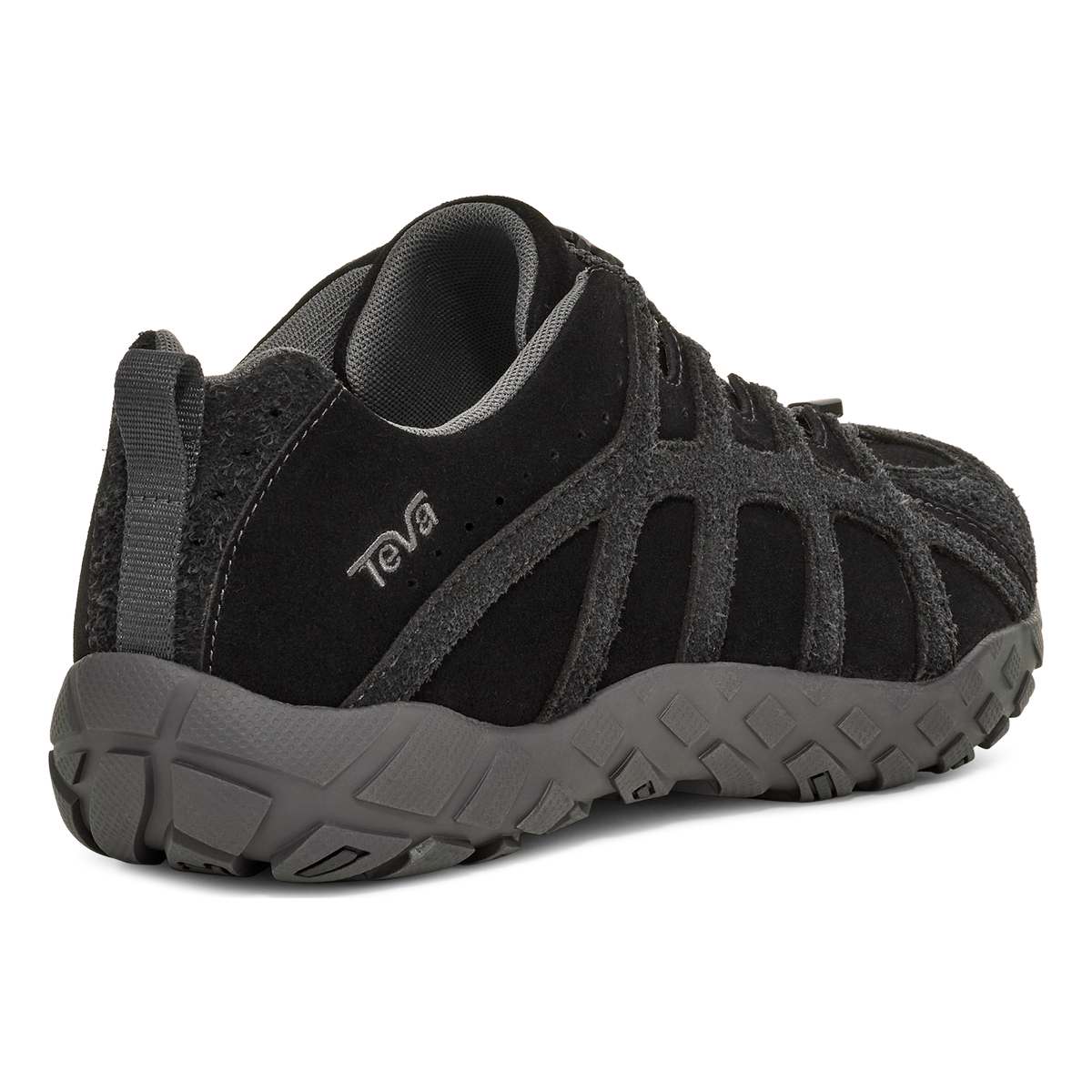 Teva NeoGamma Leather men's sneaker in Black, back angle