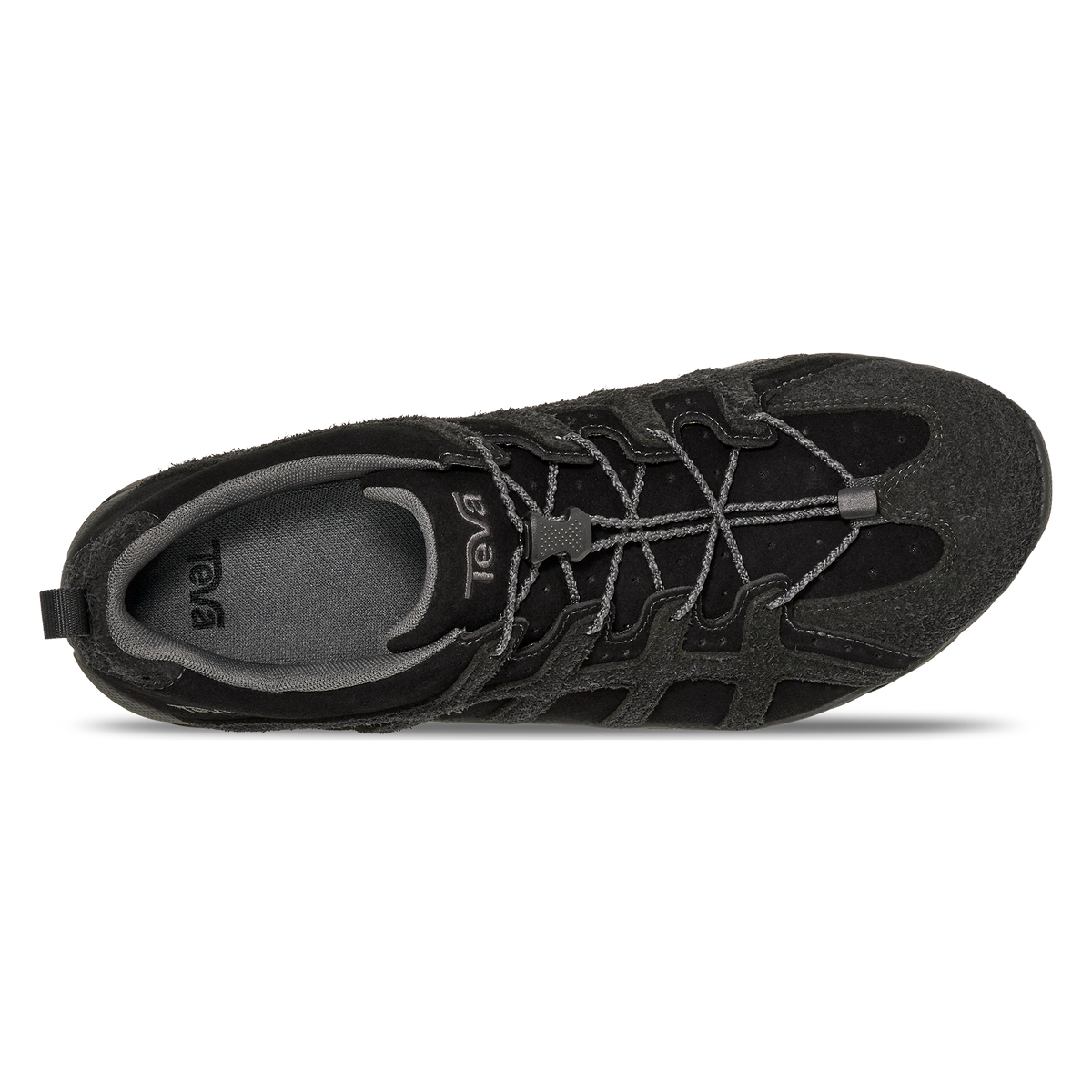 Teva NeoGamma Leather men's sneaker in Black, top view