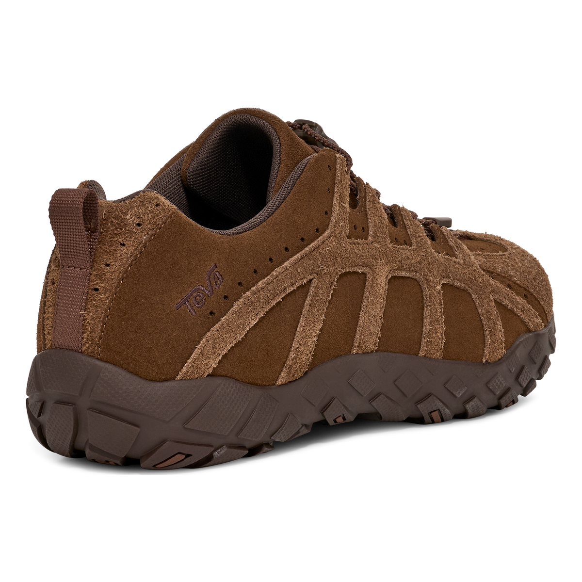 Teva NeoGamma Leather men's sneaker in Brown, back angle