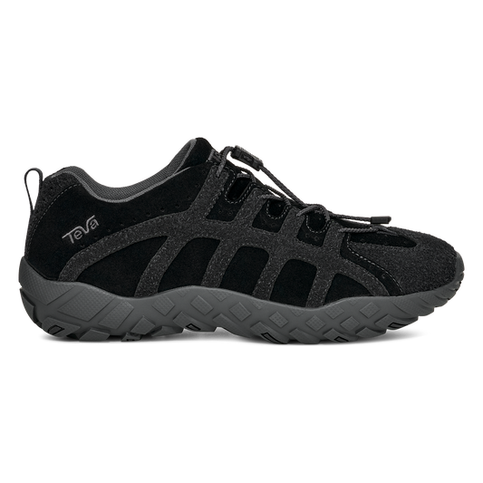 Teva NeoGamma Leather women's sneaker in Black, side view