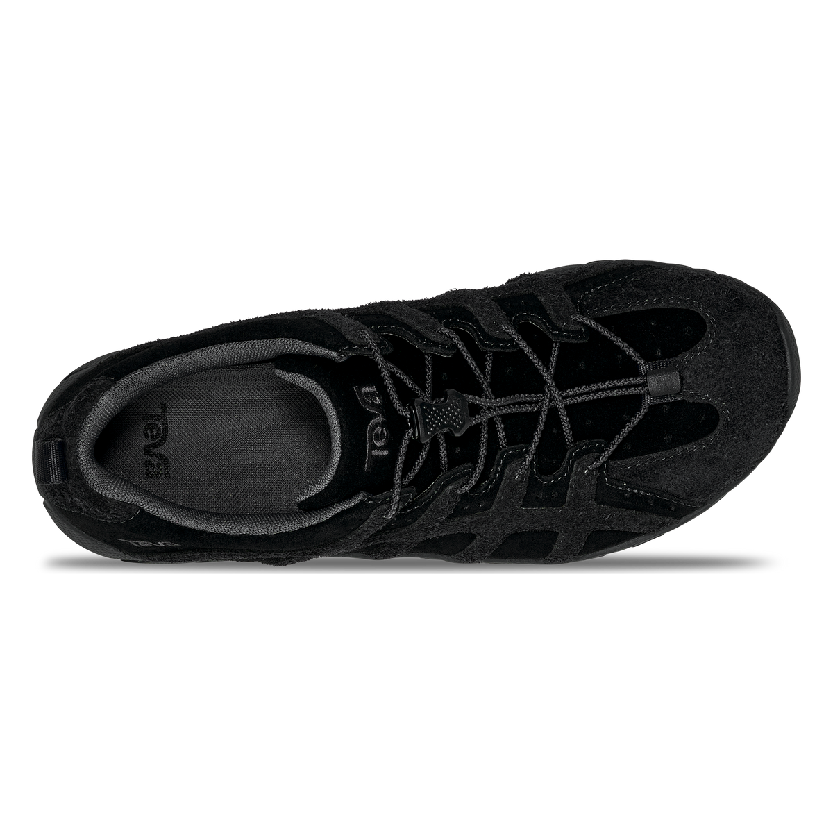 Teva NeoGamma Leather women's sneaker in Black, top view
