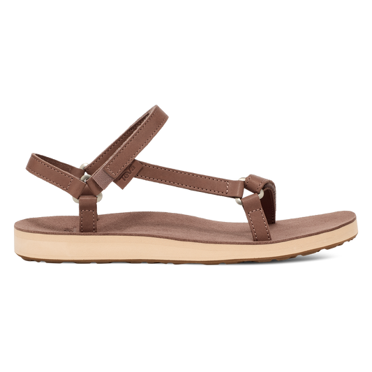 Teva Original Universal Slim Leather women's sandal in Acorn, side view