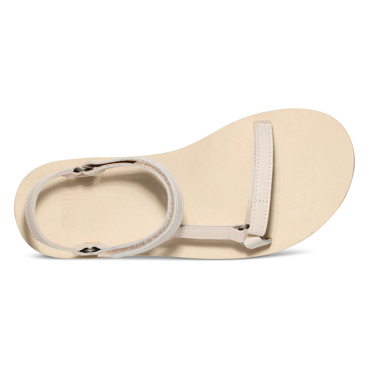 Teva Original Universal Slim Leather women's sandal in Birch, top view