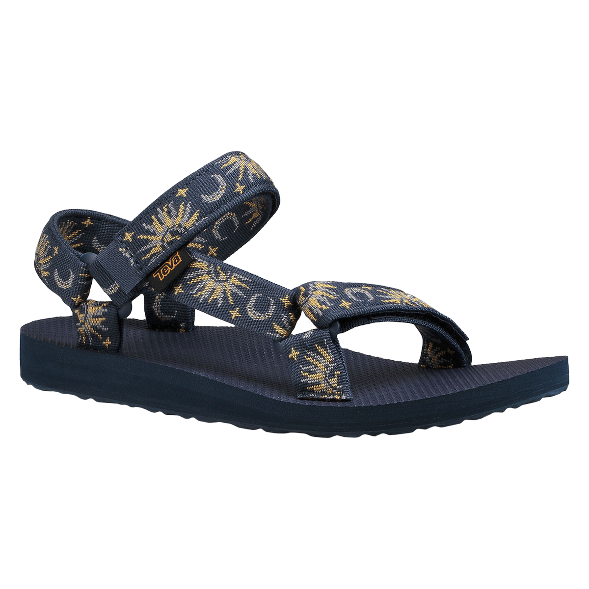 Teva Original Universal women's sandal in Sun/Moon Insignia Blue, angle view