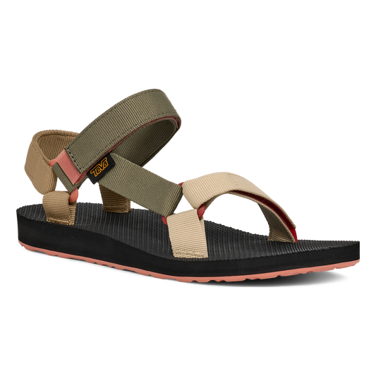 Teva Original Universal women's sandal in Burnt Olive Multi, angle view