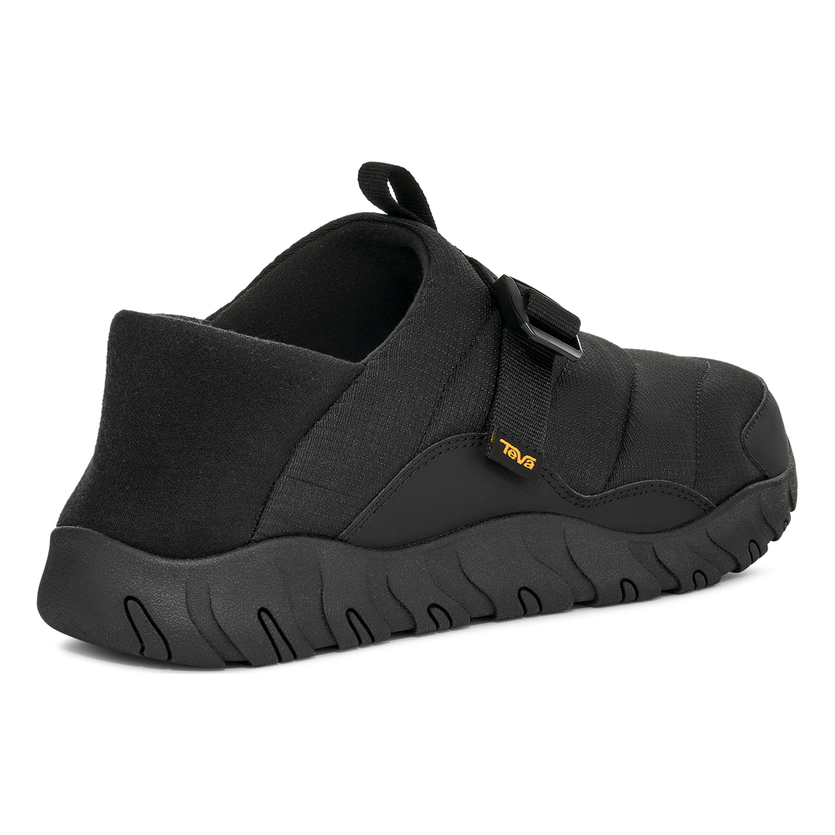 Teva ReEmber Camp men's slip-on shoe in Black, back angle