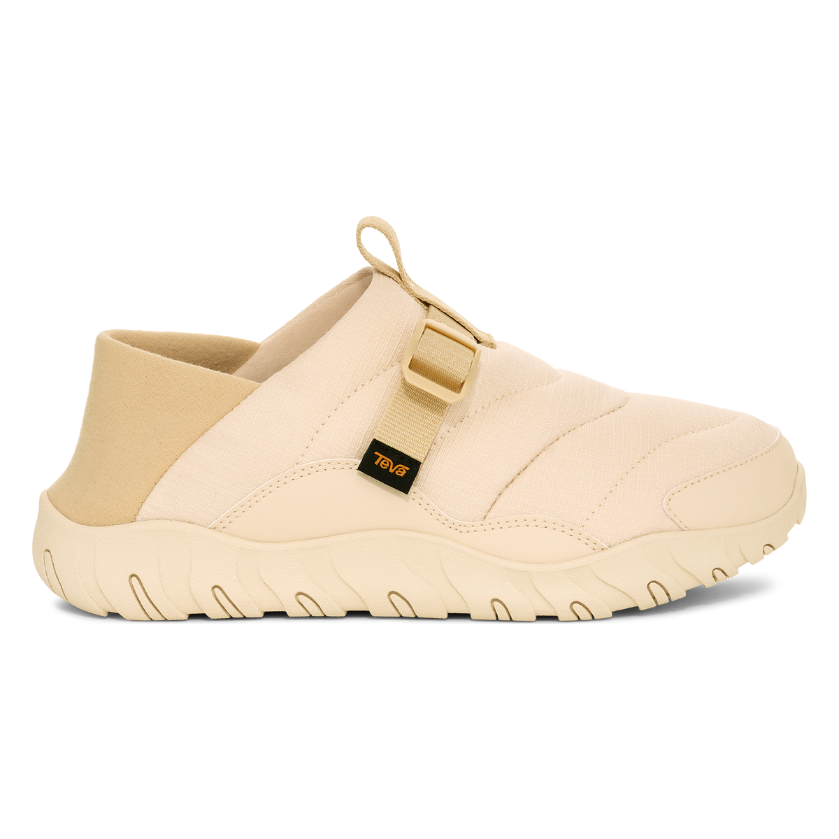 Teva ReEmber Camp women's slip-on shoe in Cloud Cream, side view
