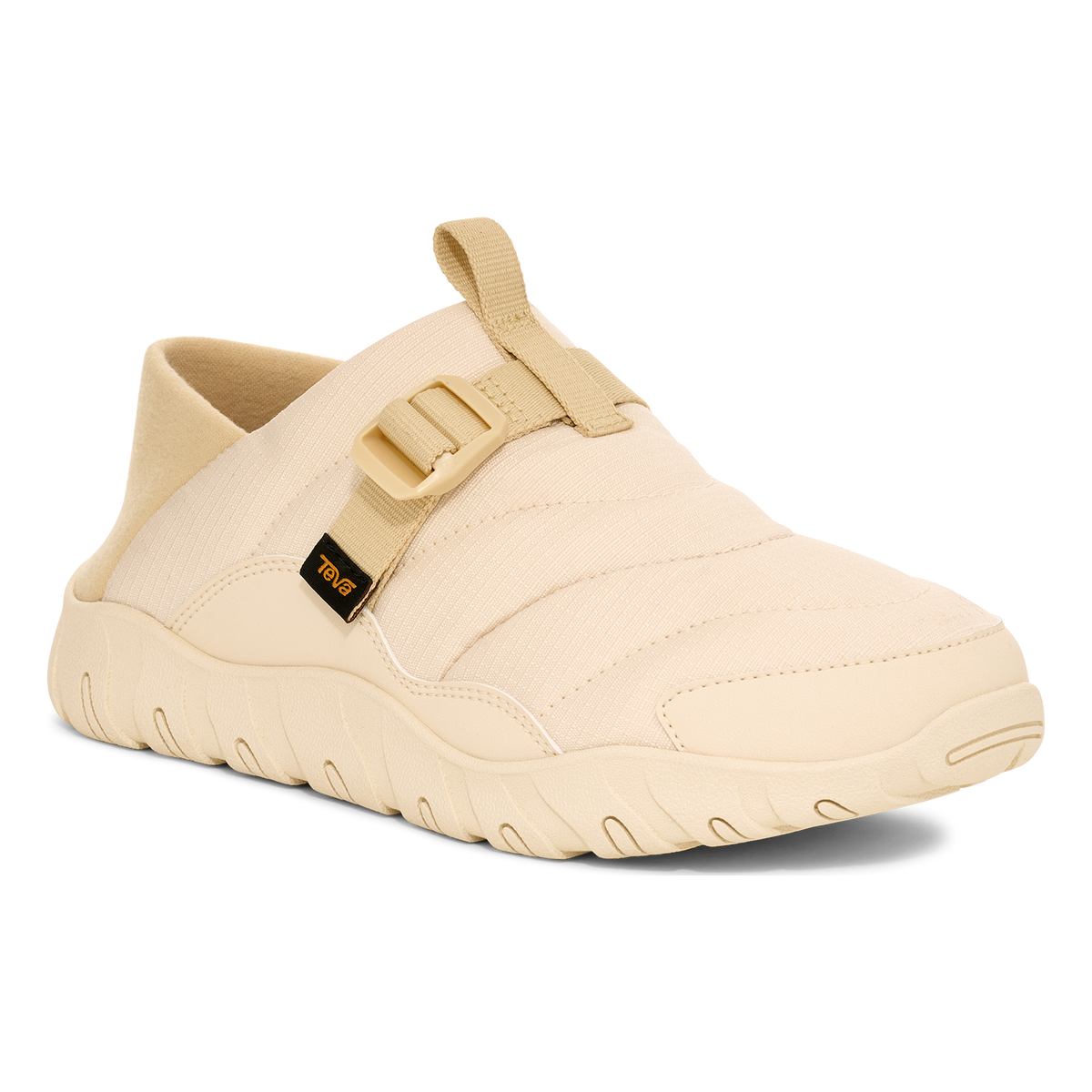 Teva ReEmber Camp women's slip-on shoe in Cloud Cream, angle view