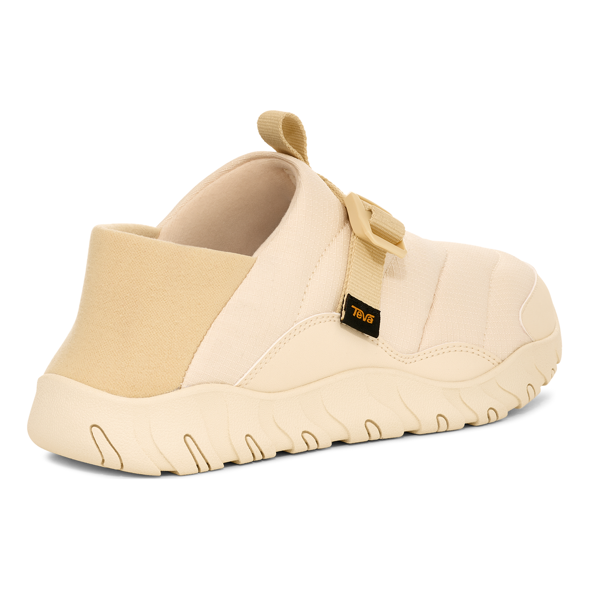 Teva ReEmber Camp women's slip-on shoe in Cloud Cream, back angle