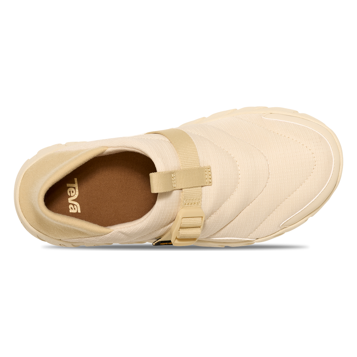 Teva ReEmber Camp women's slip-on shoe in Cloud Cream, top view