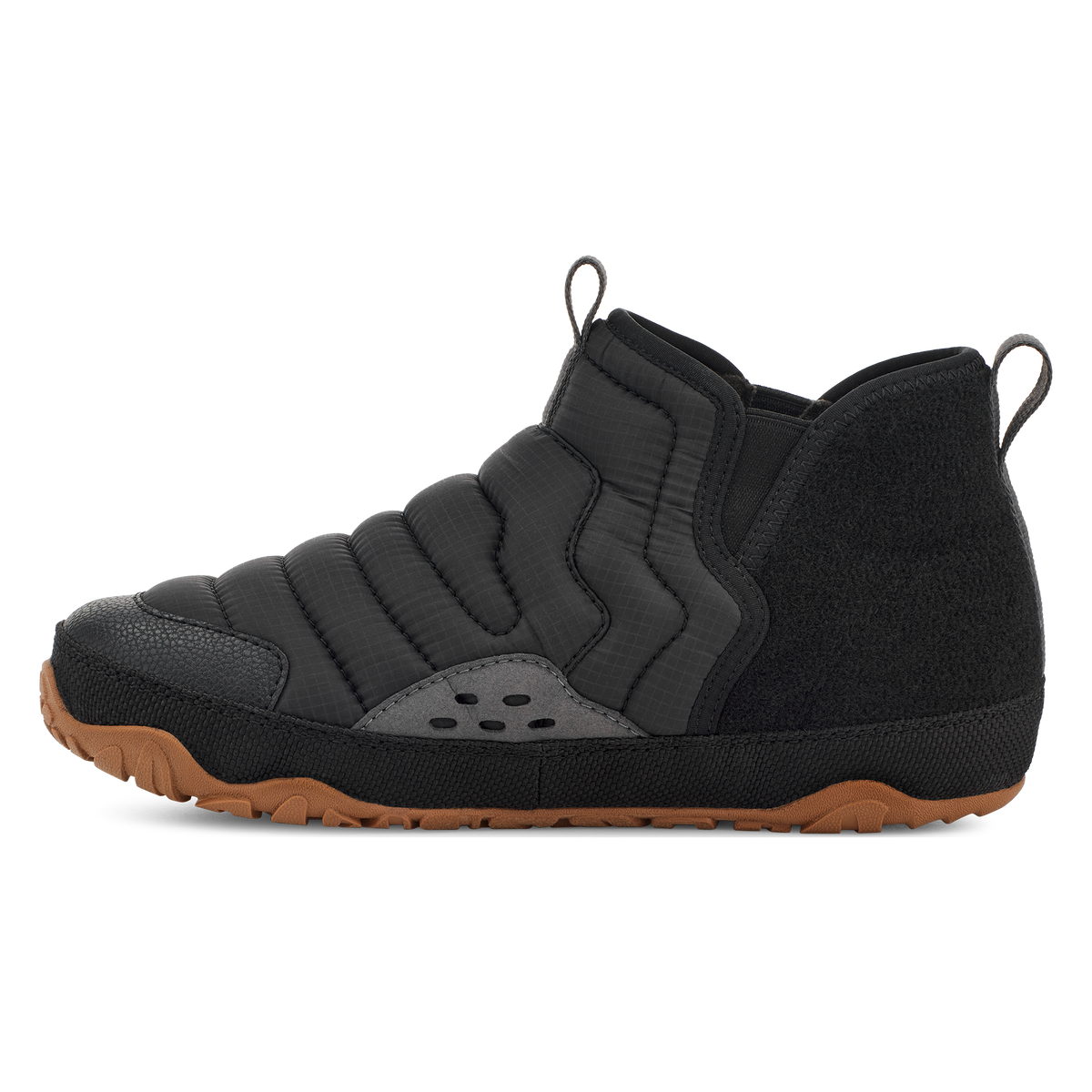 Teva ReEmber Terrain Mid women's slip-on boot in Black, inside view