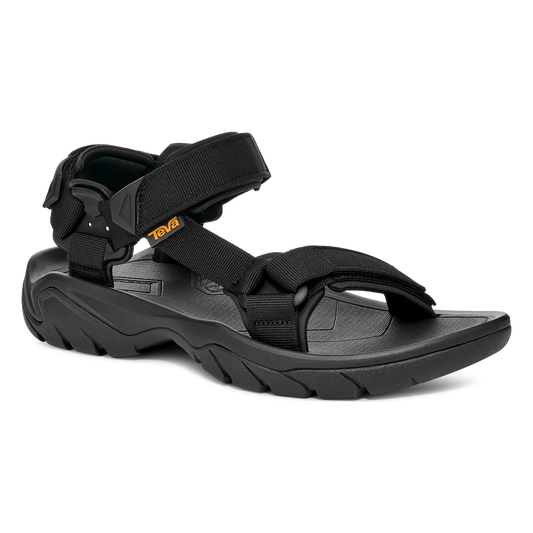 Teva Terra Fi 5 Universal men's hiking sandal in Black, angle view