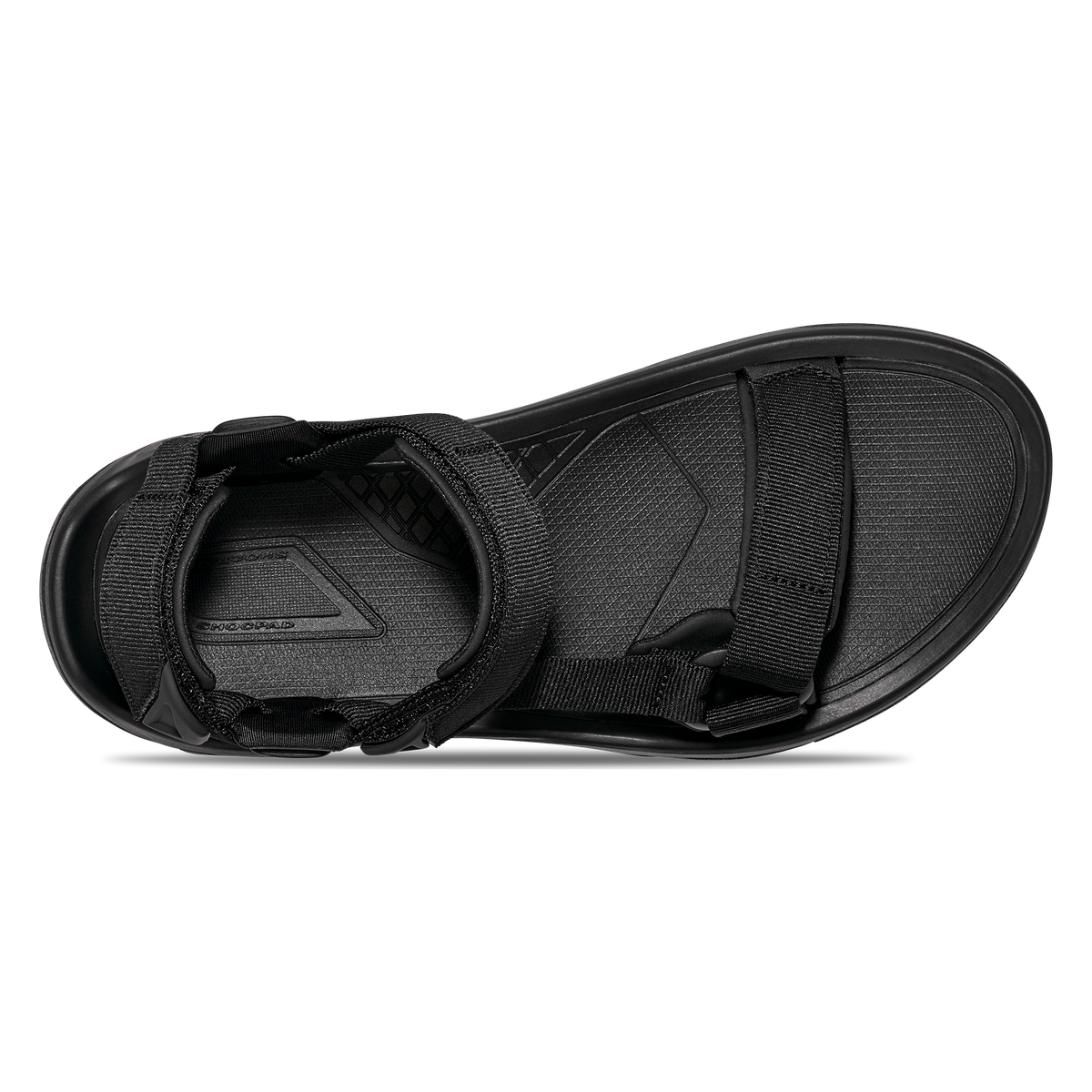 Teva Terra Fi 5 Universal men's hiking sandal in Black, top view