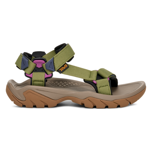 Teva Terra Fi 5 Universal women's hiking sandal in Iguana, side view