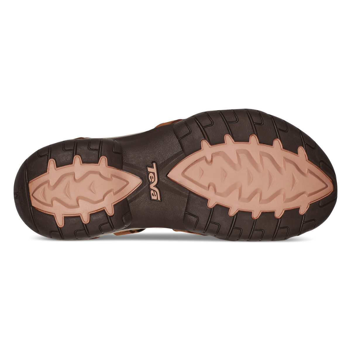 Teva Tirra Leather women's sandal in Honey Brown, sole