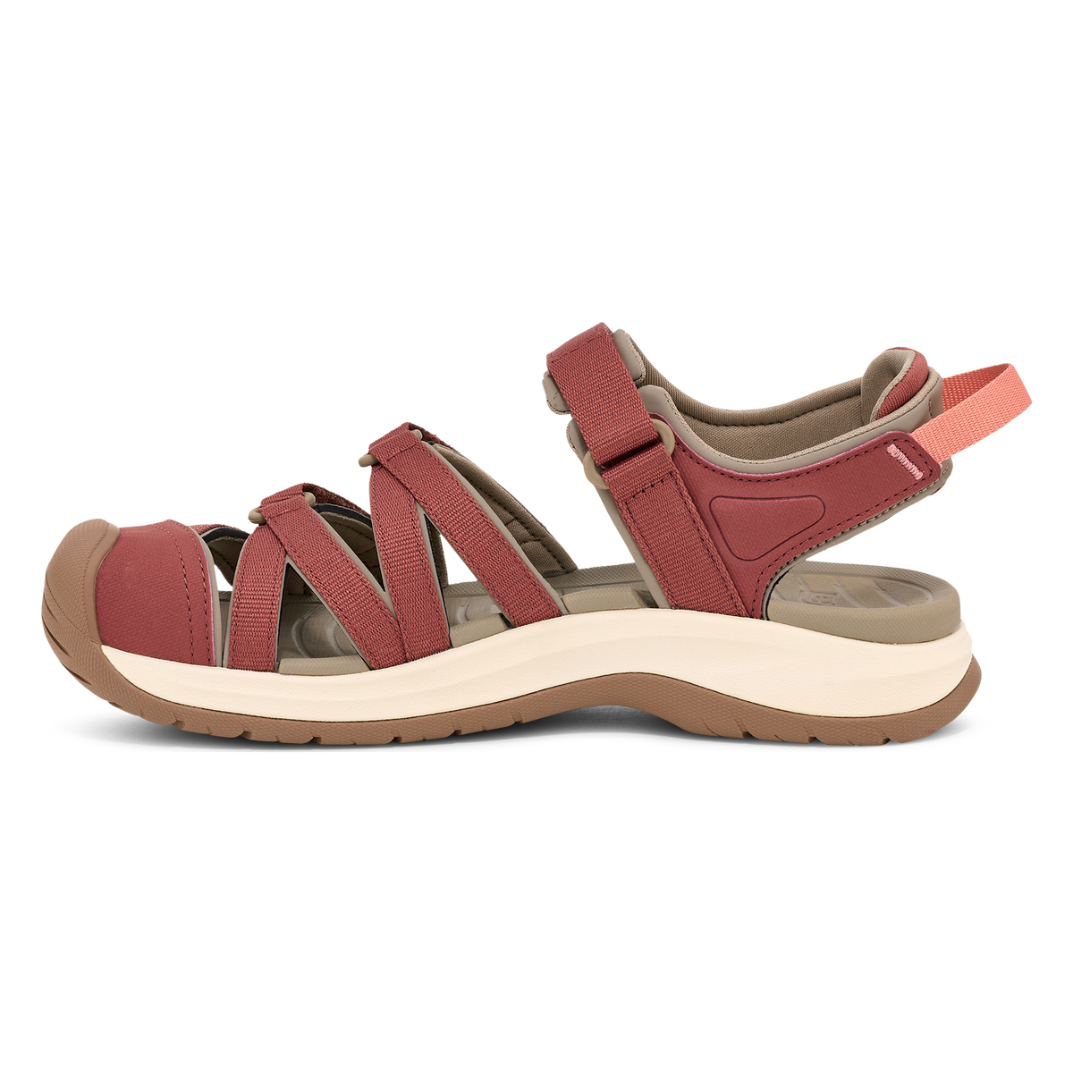 Teva Tirra Sport CT women's closed-toe sandal in Mahogany, inside view