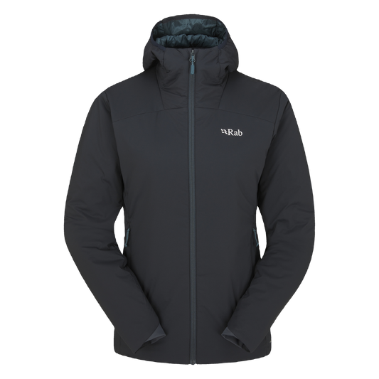 Rab Xenair Alpine Light Women's Jacket in Ebony, front