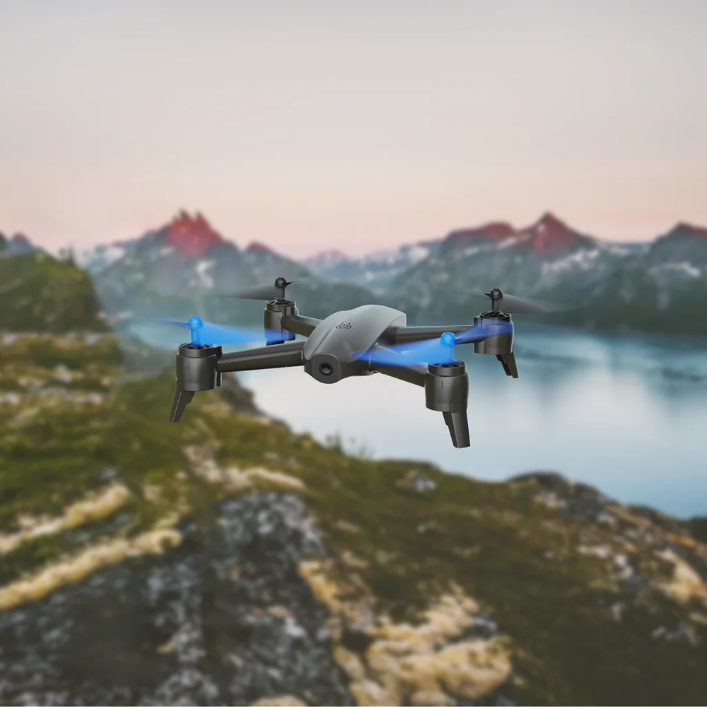 Zero-X D100 Nimbus 720p WiFi Camera Drone, in flight